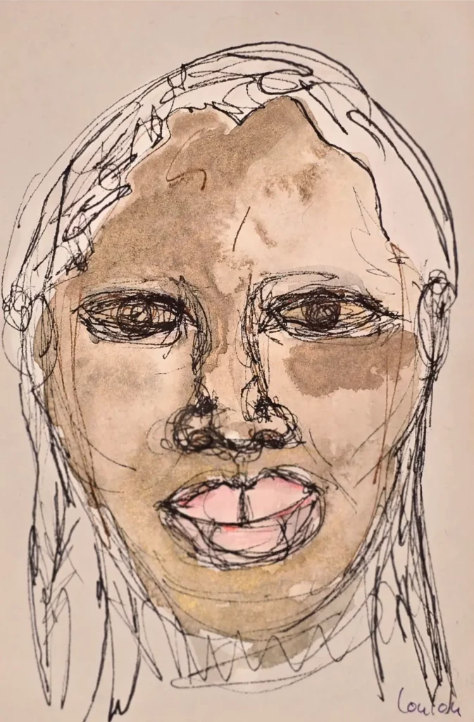 014 visage dessine